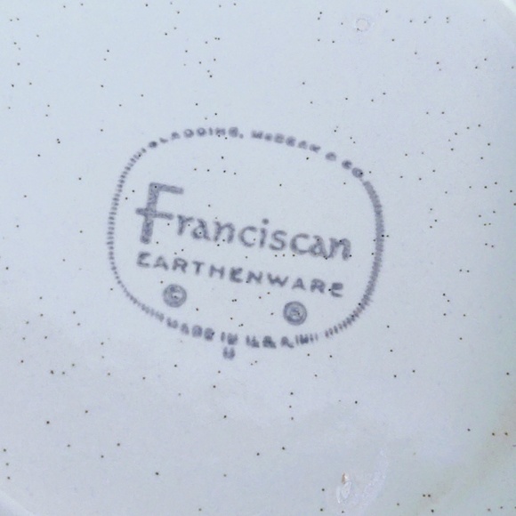 Vtg California Franciscan Earthenware Autumn Pottery Large Serving Bowl 9 1/4" - Picture 8 of 10